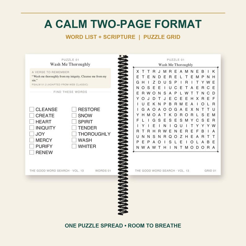 The Good Word Search Vol 13, Psalms 51-100 Bible Puzzles (Spiral Bound) image 6