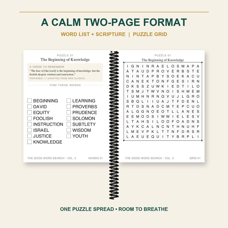 The Good Word Search Vol 3, Proverbs Bible Puzzles, Extra Large Print (Spiral Bound) Bild 6