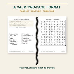 Caça-palavras Bíblico Vol. 7 em PDF, Seu Santo Nome Parte 2, Letra Extra Grande, 50 Quebra-cabeças para Imprimir imagem 3