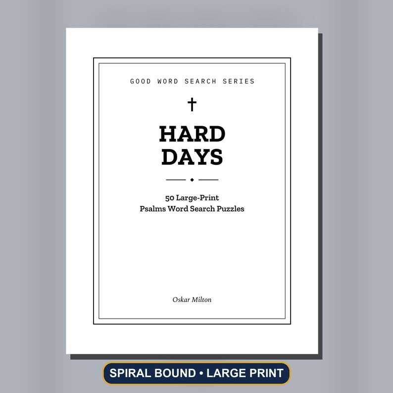 Psalms for Hard Days, 50 Large-Print Word Search Puzzles (Spiral-Bound Book) Bild 1