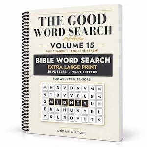 The Good Word Search Vol 15, Give Thanks Thanksgiving Bible Puzzles (Spiral Bound) image 1