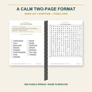 The Good Word Search Vol 9: Songs of Praise Part 2 Bible Puzzles (Extra Large Print, Spiral Bound) image 6