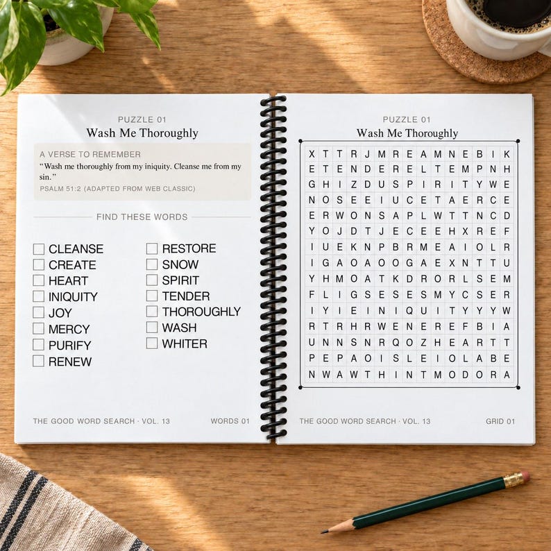 The Good Word Search Vol 13, Psalms 51-100 Bible Puzzles (Spiral Bound) image 2