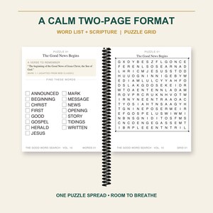 Gospel Truths Word Search, Extra Large Print Bible Puzzles (PDF Download) image 3
