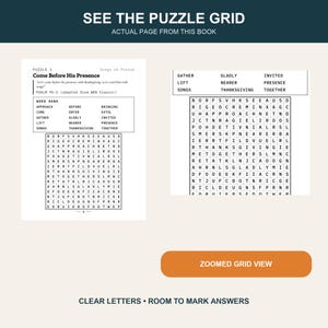 Songs of Praise Word Search Book – 100 Large-Print Worship Puzzles (Spiral Bound) image 6