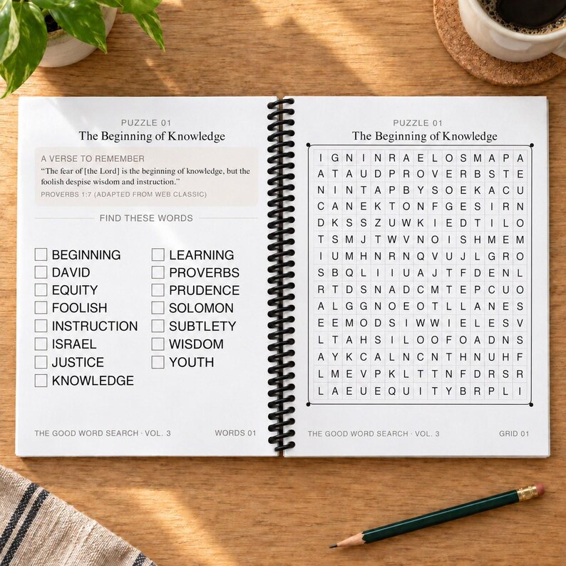 The Good Word Search Vol 3, Proverbs Bible Puzzles, Extra Large Print (Spiral Bound) Bild 2