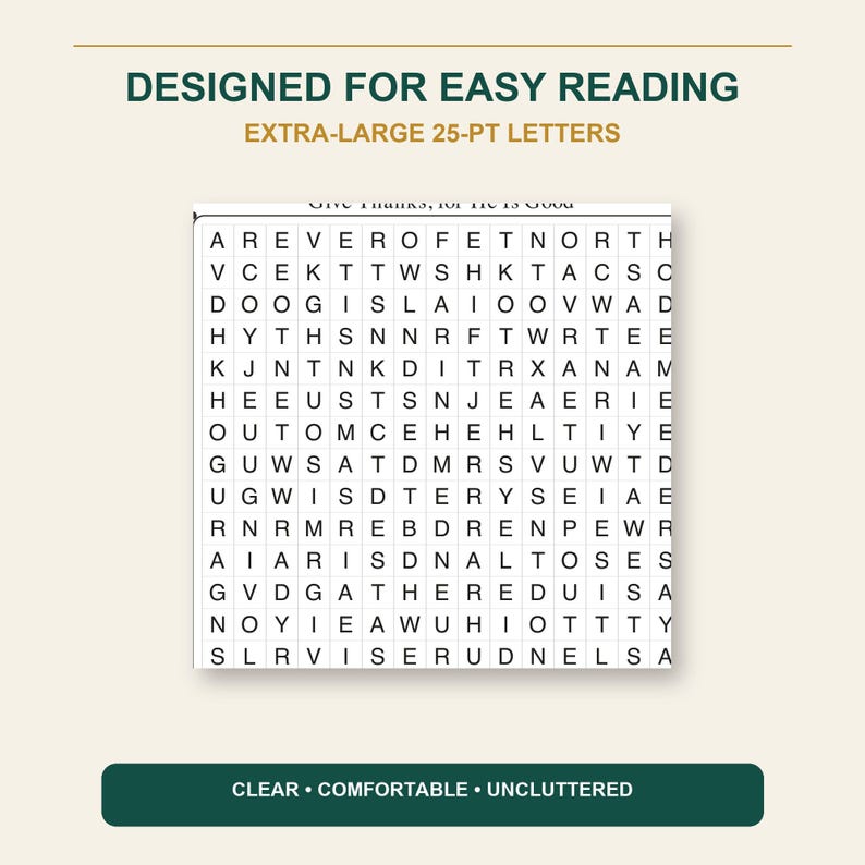 The Good Word Search Vol 15, Thanksgiving Bible Puzzles (PDF Download) image 2