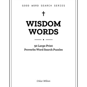 Large-Print Proverbs Word Search Puzzles, Christian Bible Activity Book (Spiral Bound) Bild 2