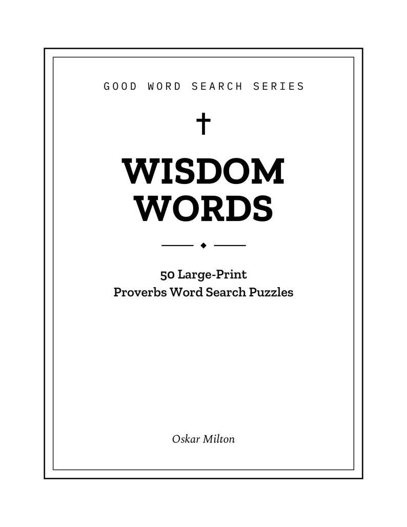 Large-Print Proverbs Word Search Puzzles, Christian Bible Activity Book (Spiral Bound) Bild 2