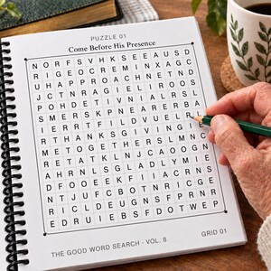 The Good Word Search Vol 8: Songs of Praise Part 1 Bible Puzzles (Spiral Bound) zdjęcie 3
