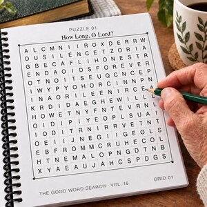 Psalms for Hard Days Word Search Book, Extra Large Print, 50 Puzzles (Spiral Bound) image 3
