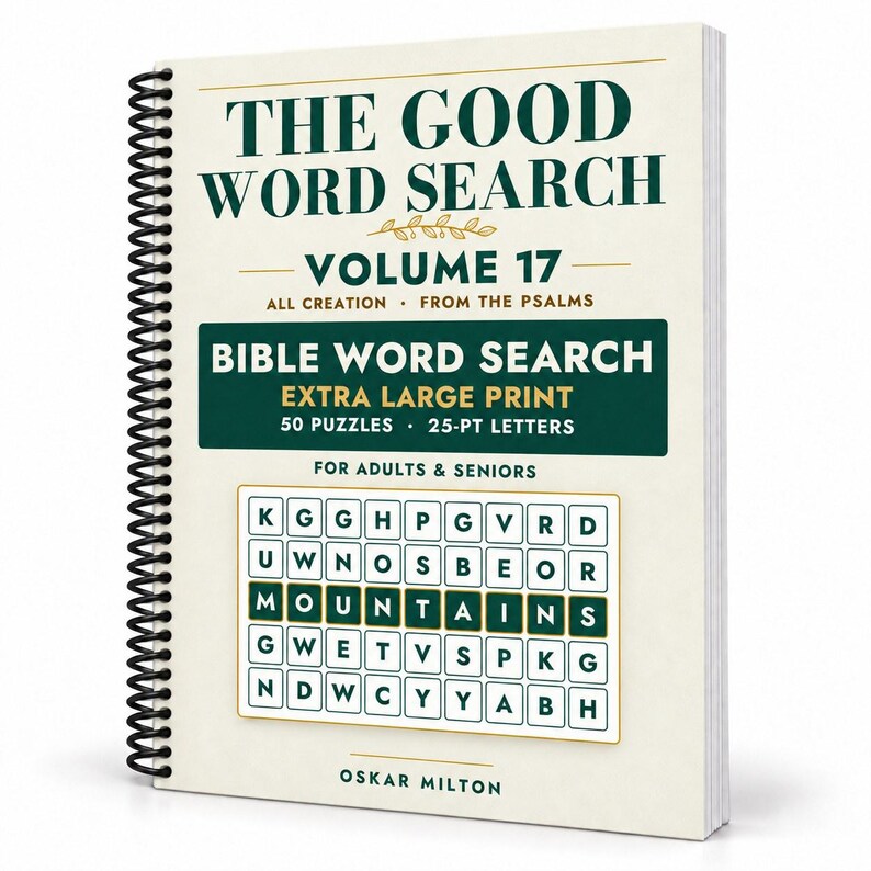 The Good Word Search Vol 17, All Creation Psalms Bible Puzzles (Spiral Bound) image 1