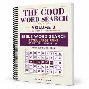The Good Word Search Vol 3, Proverbs Bible Puzzles, Extra Large Print (Spiral Bound) Bild 1