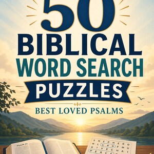 Large Print Psalms Word Search Puzzles, 50 Bible Activity Book (Spiral Bound) Bild 2