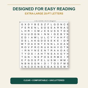 Gospel Truths Word Search, Extra Large Print Bible Puzzles (PDF Download) image 2