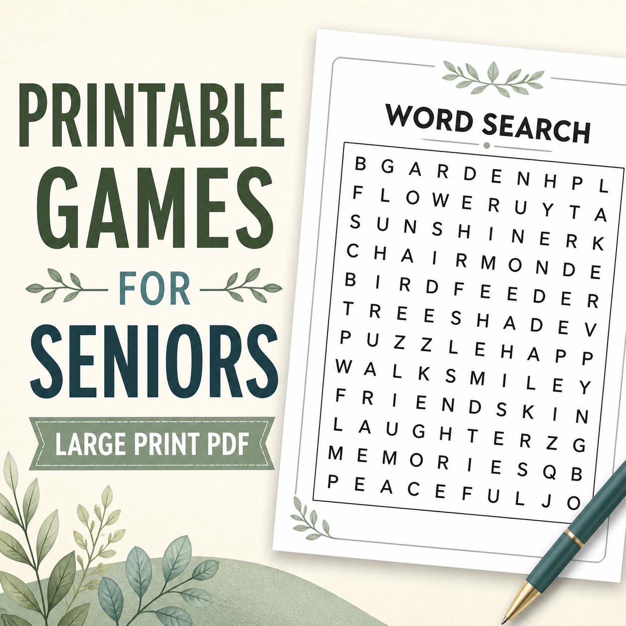 100 Nostalgic Word Search Puzzles for Seniors, Large Print Memory Care Activity (PDF) preview 2