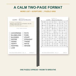 Psalm 119 Word Search, Extra Large Print, 50 Puzzles (PDF Download) image 3