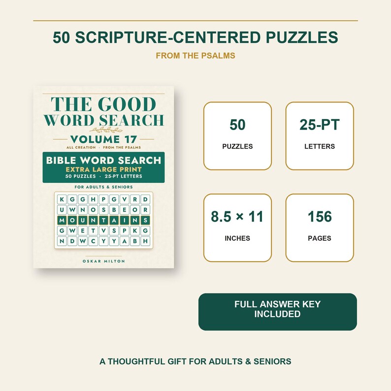 The Good Word Search Vol 17, All Creation Psalms Bible Puzzles (Spiral Bound) image 7