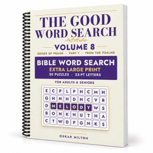 The Good Word Search Vol 8: Songs of Praise Part 1 Bible Puzzles (Spiral Bound) zdjęcie 1