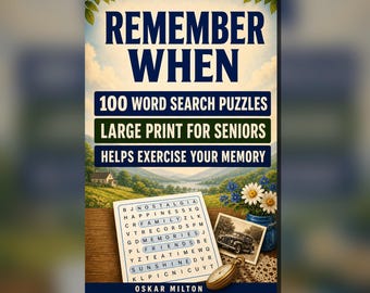 Remember When Nostalgia Word Search Puzzles, Large Print for Seniors (Spiral Bound Book)