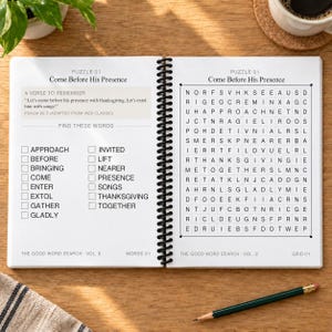 The Good Word Search Vol 8: Songs of Praise Part 1 Bible Puzzles (Spiral Bound) zdjęcie 2