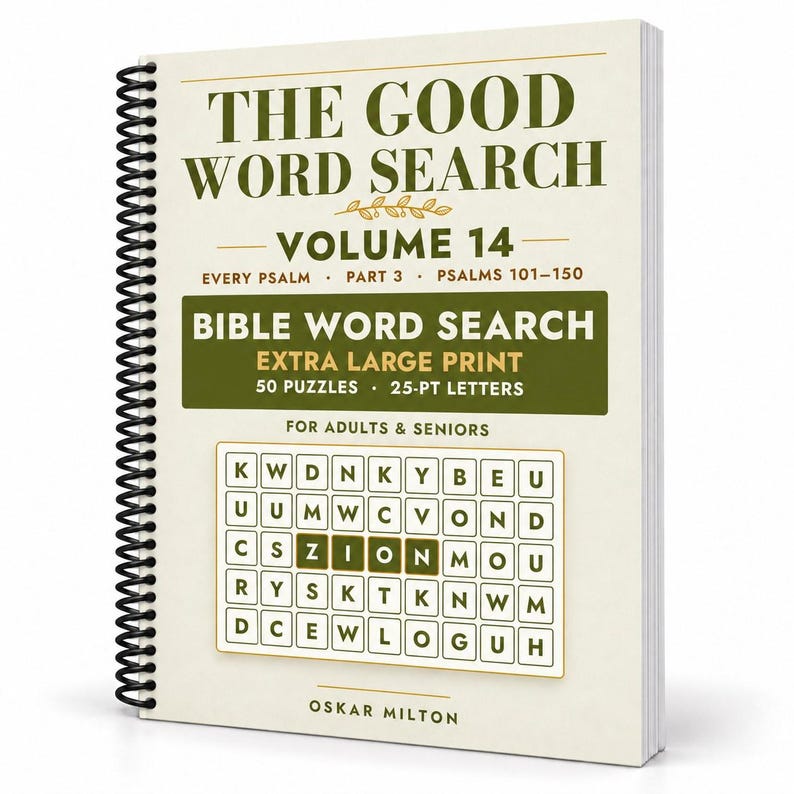 The Good Word Search Vol 14, Psalms 101-150 Bible Puzzles (Spiral Bound) bild 1