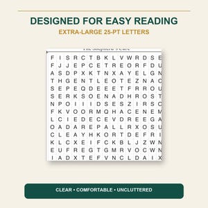 Sopa de letras Vol. 4: Salmos de Aguas Tranquilas, letra extragrande, encuadernación en espiral (50 crucigramas) imagen 5
