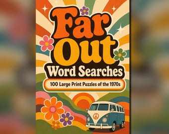 1970s Word Search PDF, 100 Large Print Nostalgia Puzzles for Adults and Seniors