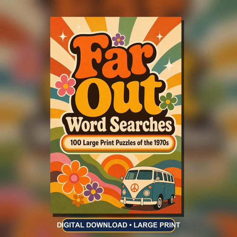 1970s Nostalgia Word Searches, Large Print Puzzles (PDF) image 3