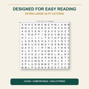 Sopa de letras "The Good Word Search Vol. 2", Rompecabezas bíblicos cristianos, Letra extragrande (Encuadernación en espiral) imagen 5