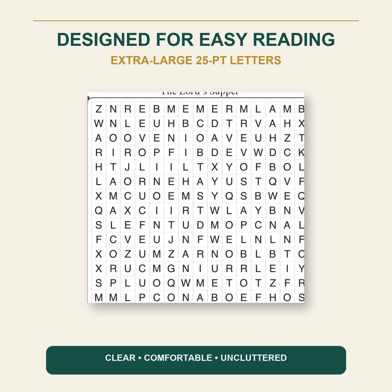 Sopa de letras "The Good Word Search Vol. 2", Rompecabezas bíblicos cristianos, Letra extragrande (Encuadernación en espiral) imagen 5