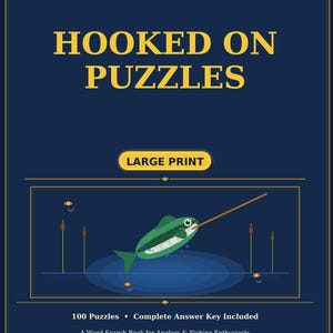 Large Print Fishing Word Search Puzzles for Adults, Angler Gift (PDF) image 2