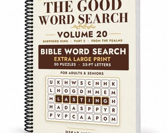 The Good Word Search Vol 20, Shepherd King Part 2, Extra Large Print Bible Puzzles (Spiral Bound)