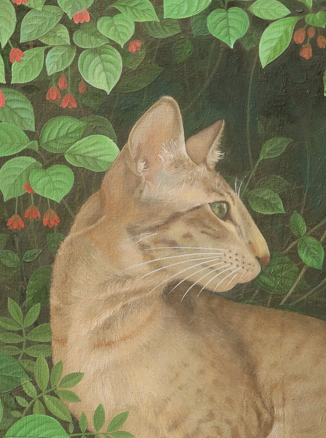 Cat Painting Realistic Cat Art Oil on Canvas | Etsy