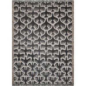 Birds Cotton Throw Blanket, Woven Blanket, Art Starling Murmuration