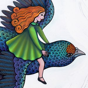 Tragar y Thumbelina Digital descargar impresión de arte imprimible