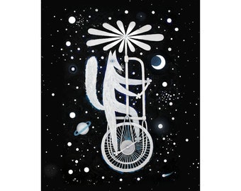 Cosmic Cat Giclée Print