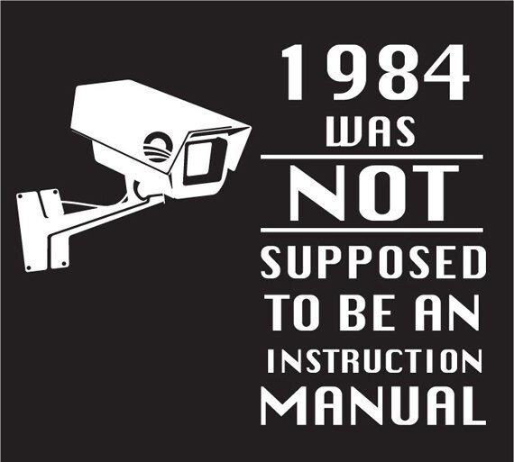 Items similar to 1984 Was Not Supposed To Be An Instruction Manual t