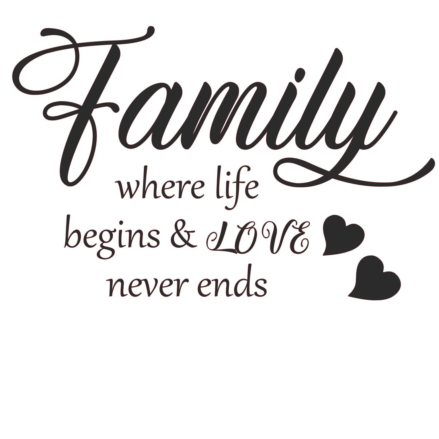 Family Where Life Begins SVG PNG Digital Cut File - Etsy