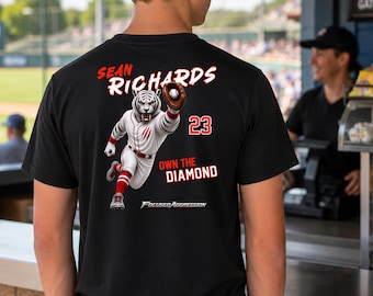 Camiseta de béisbol personalizada, nombre y número personalizados, camiseta familiar de jugador de béisbol, ropa de béisbol personalizada