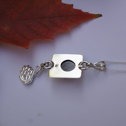 Amazing Silver Pendant with Orange Carnelian Gemstone and shops Elephant Charm