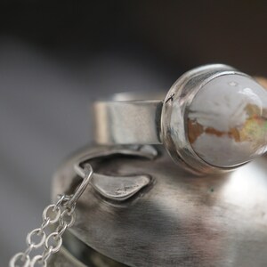 Fire Opal round shaped ring, 925 sterling silver ring