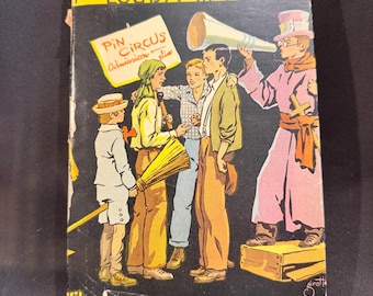 Vintage 1930s Little Men | Louisa May Alcott Hardcover Book with Dust Jacket | Goldsmith Publishing, 1951 Boys Town Stamp Inscription