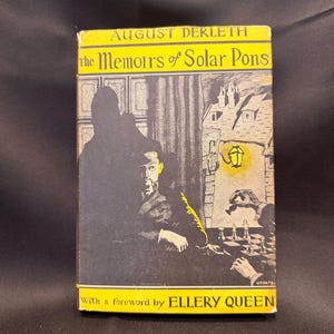 Första upplagan av Solar Pons memoarer av August Derleth | Inbunden | Mycroft & Moran | Sherlock Holmes pastisch