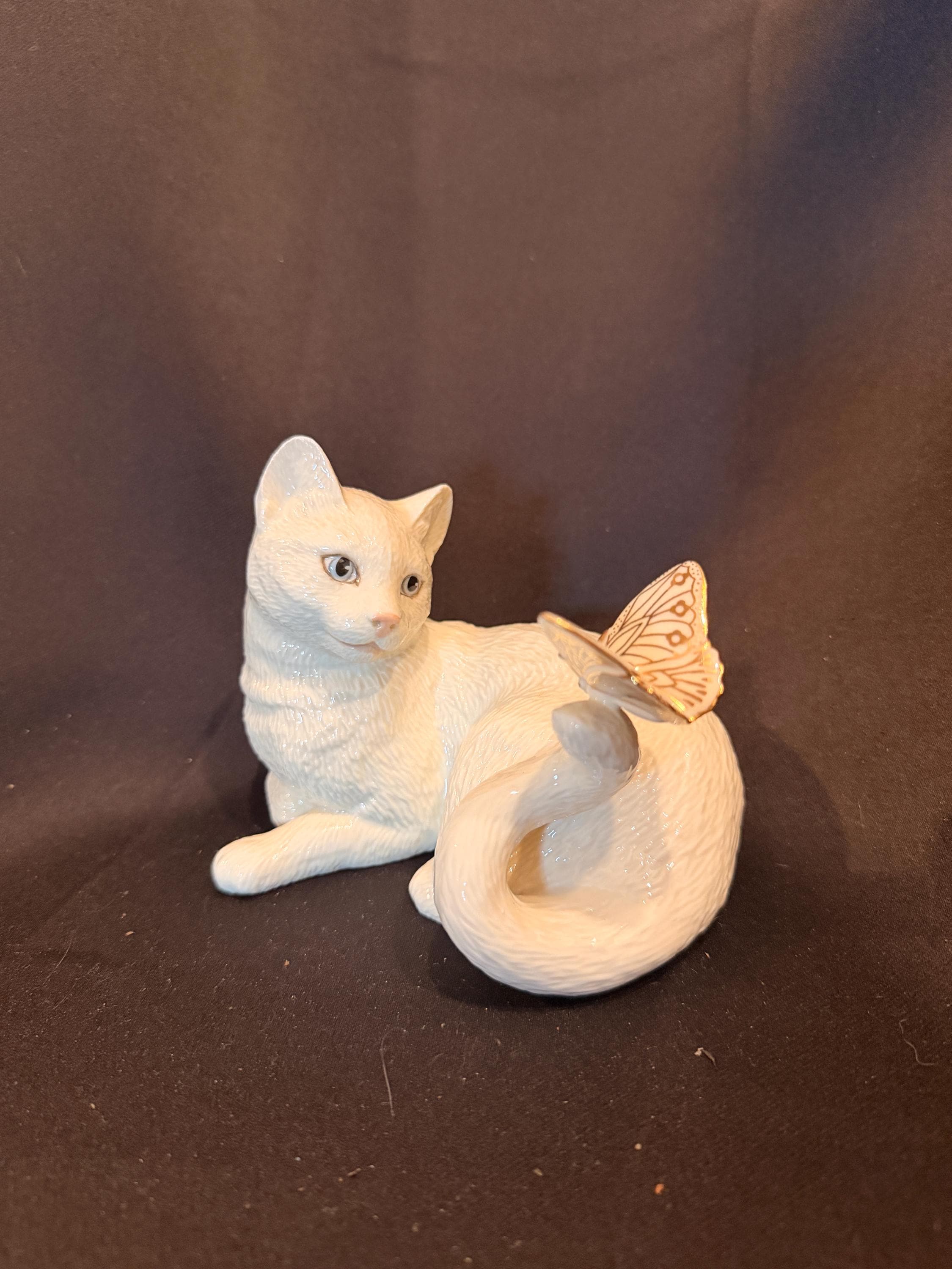 Lenox Cat Figurine - Etsy