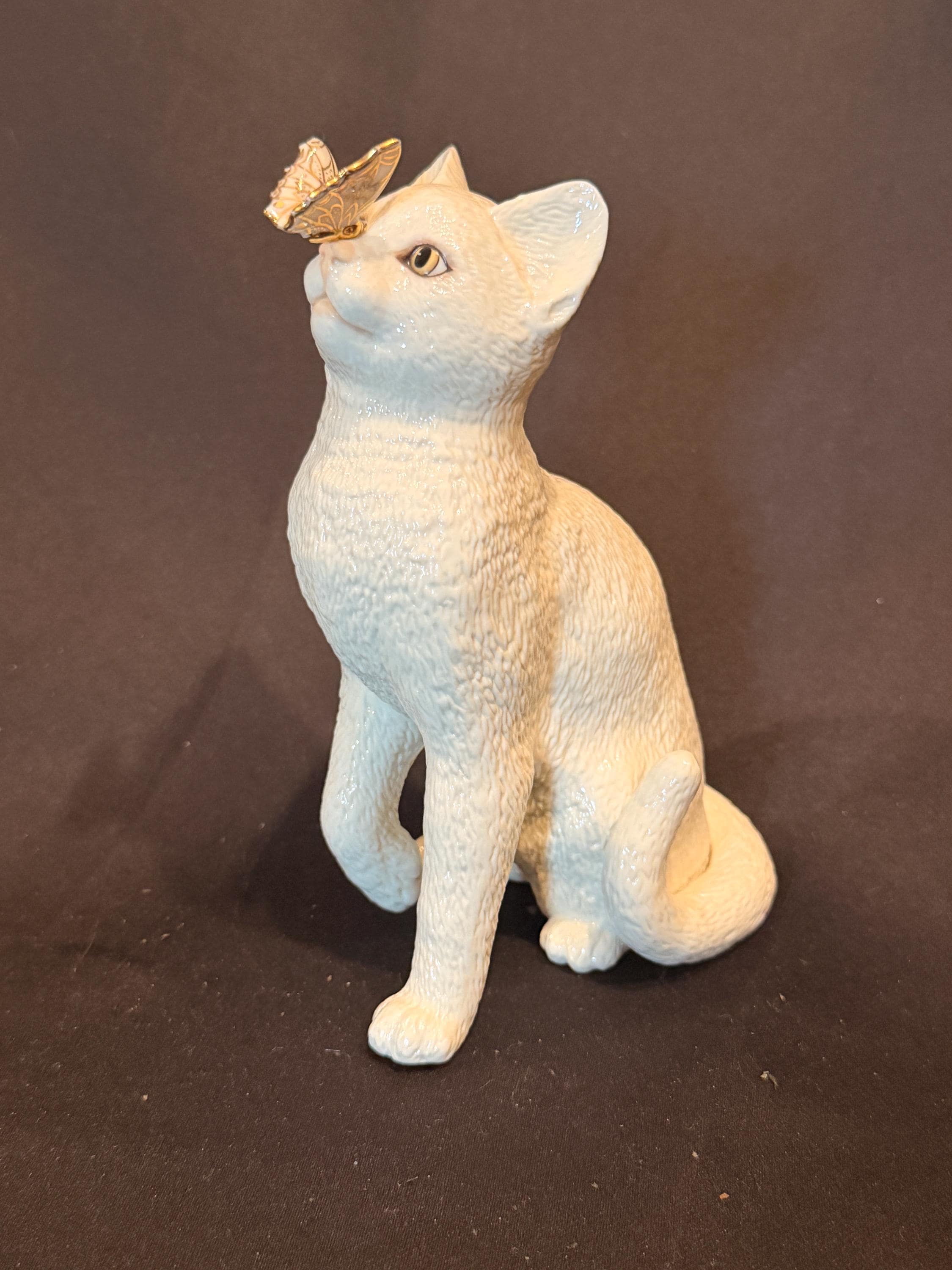 Lenox Cat Figurine - Etsy