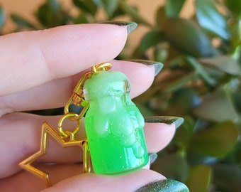 Overflowing Green Potion Keychain | Star Shaped Keyring