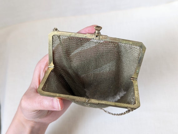 Art Deco Whiting and Davis Bag, Mesh Bag, 20s Bag… - image 5