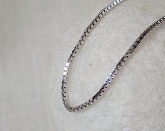 Bracelet chaîne vintage en argent sterling de style minimaliste unisexe