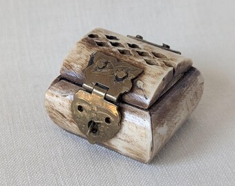 Boîte à bagues vintage, petite boîte à bijoux